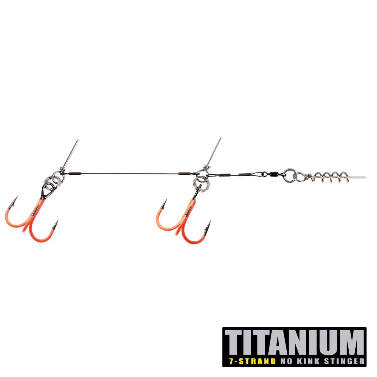CWC Titanium UV Orange Stinger - 75lb Original Tandem 2/0