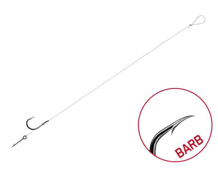 Montură Delphin FLR Sting / 6buc 12cm / 0,22mm / BARB #12 / Sting 5mm