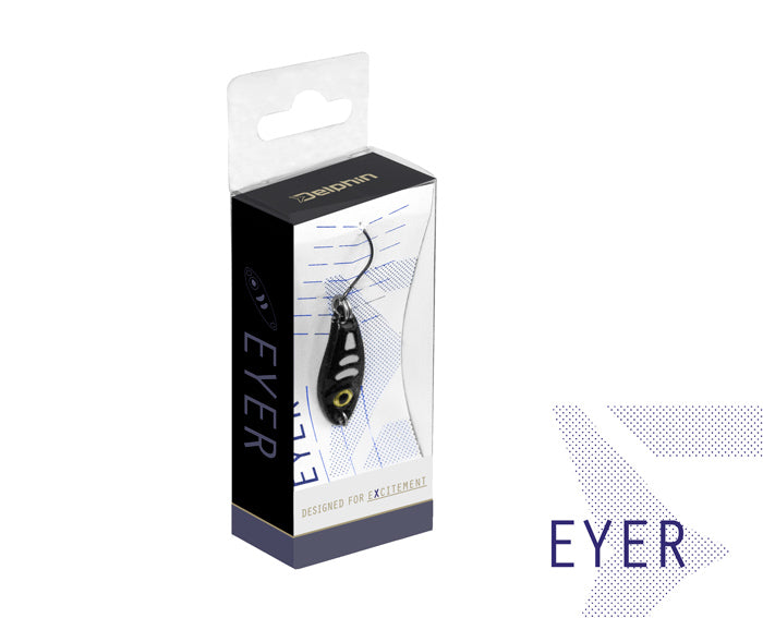 Lingurita oscilanta Delphin EYER 1.5g AURO Hook #8