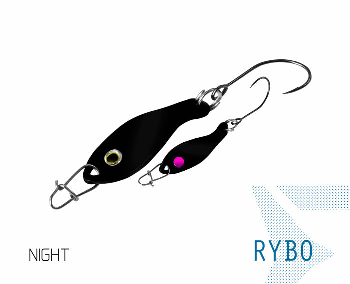 Lingurita oscilanta Delphin RYBO 0.5g NEON Hook #8 Snap 00