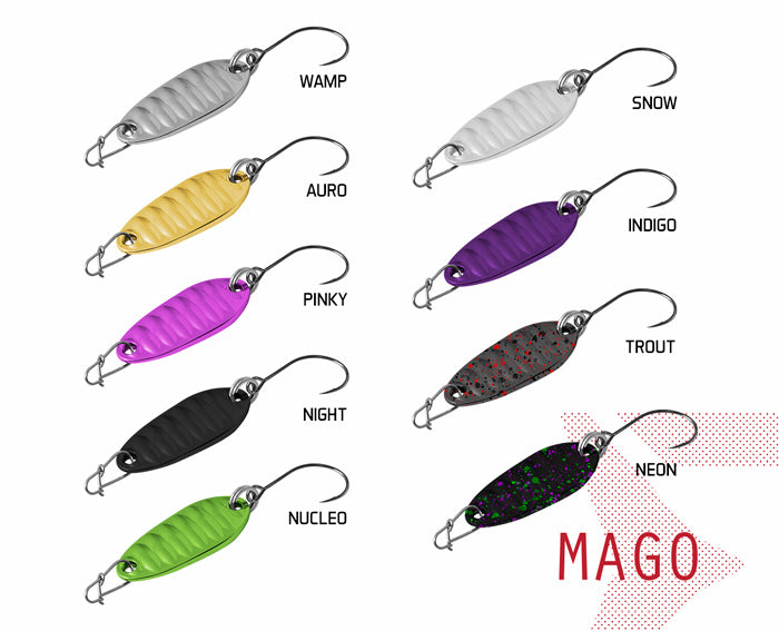 Lingurita oscilanta Delphin MAGO 2g TROUT Hook #8 Snap 00
