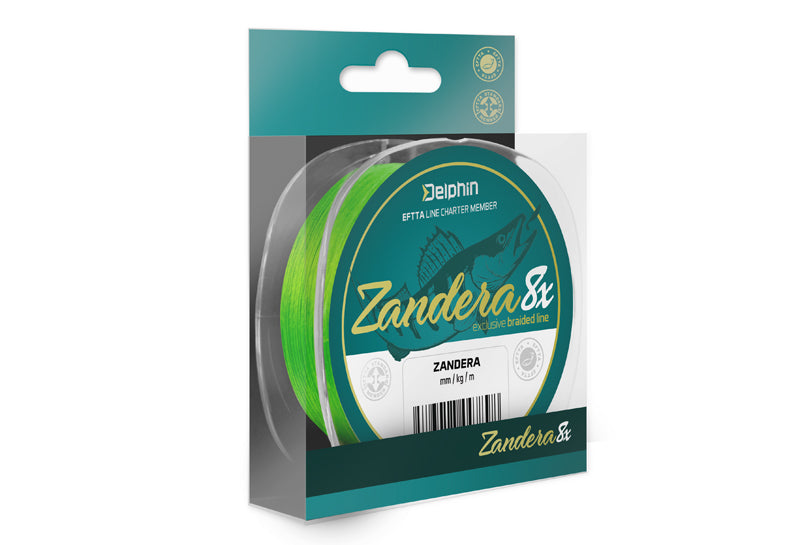 Delphin ZANDERA 8 / verde fluo 0,14mm 9,8kg 150m