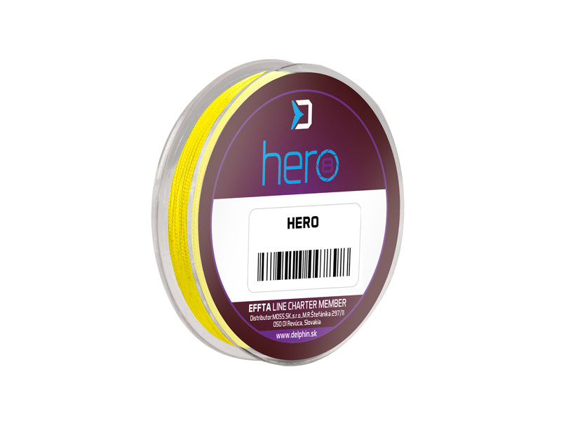 Delphin HERO 8 / galben fluo 0,18mm 13,2kg 15m