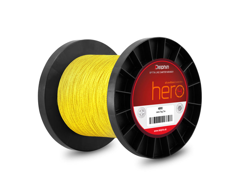 Delphin HERO 4 / galben fluo 0,20mm 13,2kg 1000m