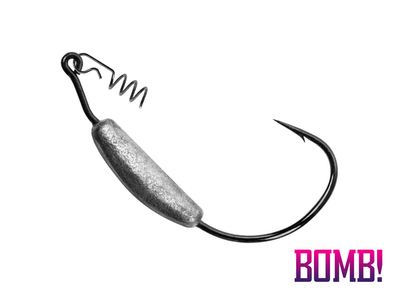 Cârlig offset lestat BOMB! HeavyShank / 5buc 5g-4/0