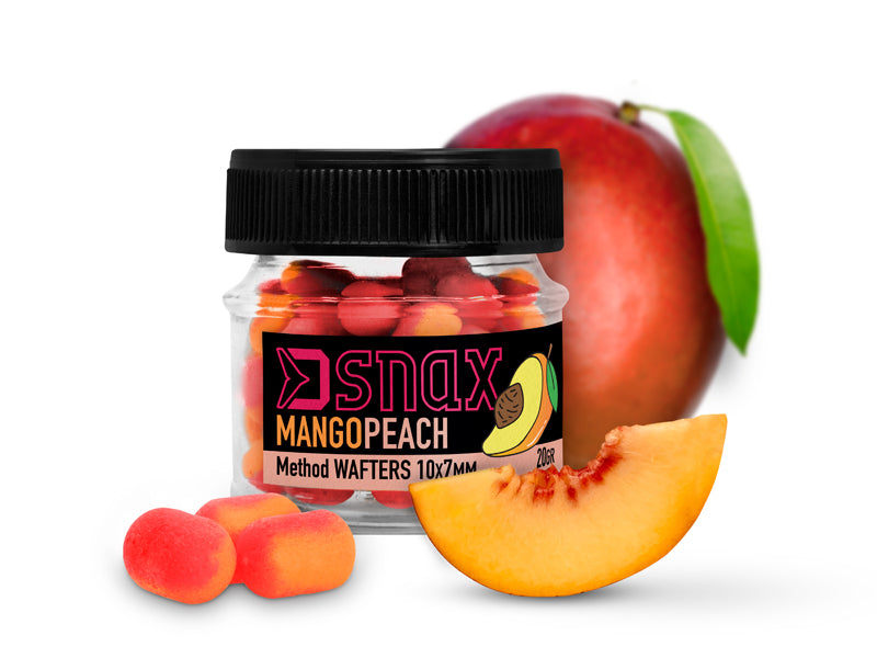 Momeală de cârlig D SNAX WAFT 7x5.5mm/20g Mango-Piersică