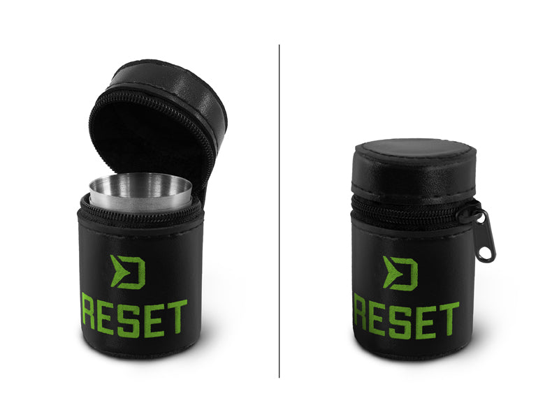 Set de păhărele inox Delphin RESET 4v1 4x30ml