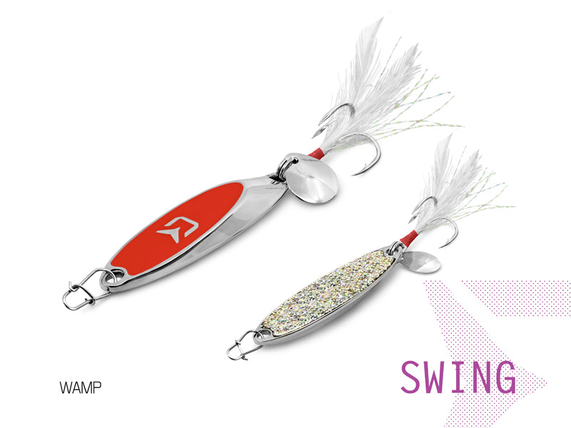 Lingura oscilantă Delphin SWING 15g WAMP hook #6