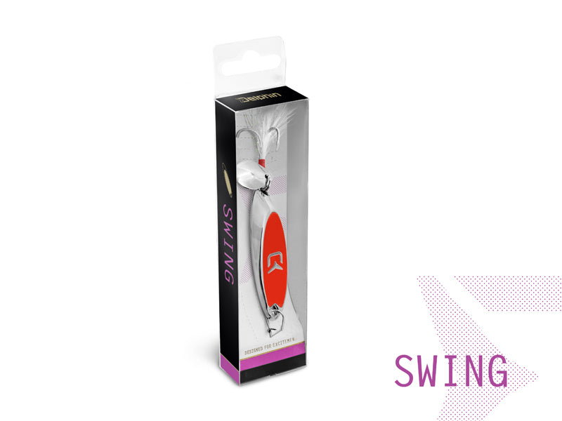 Lingura oscilantă Delphin SWING 15g AURO hook #6