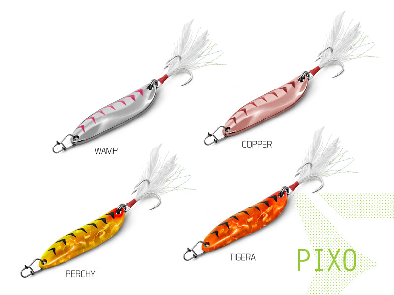 Lingurita oscilanta Delphin PIXO 10g PERCHY hook #6