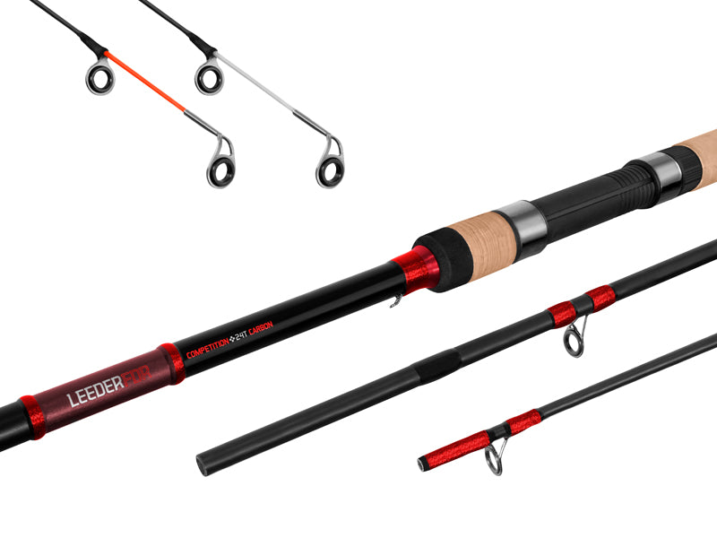 Delphin LEEDER Feeder + 2 vărfuri 360cm/120g/3 tronsoane