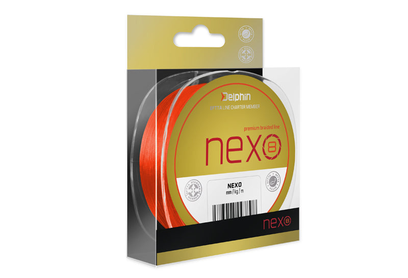 Delphin NEXO 8 / portocaliu fluo 0,10mm 6,2kg 130m