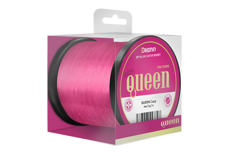 Delphin QUEEN Carp / roz 0,30mm 6,8kg 1200m