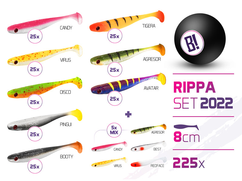 Set de momeli BOMB Rippa culori 2022 8cm / 225buc 8cm