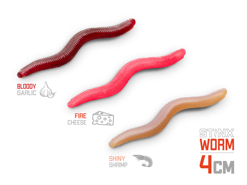 Nălucă Soft Delphin B! StinxWORM Cheese / 50 buc 4cm / FIRE