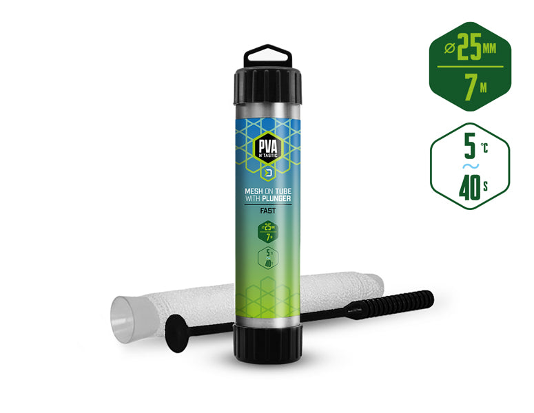 Plasă Delphin PVA n'tastic / TUB+PISTON /7m îngustă - 25 mm / dizolvare rapidă