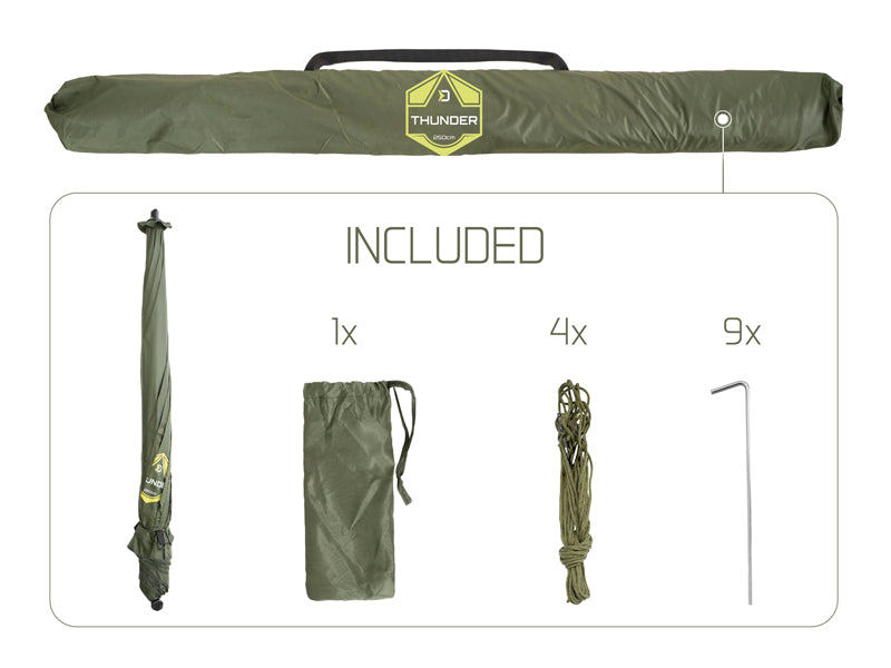 Umbrelă cu perete lateral Delphin THUNDER FullWALL 250cm 4/4