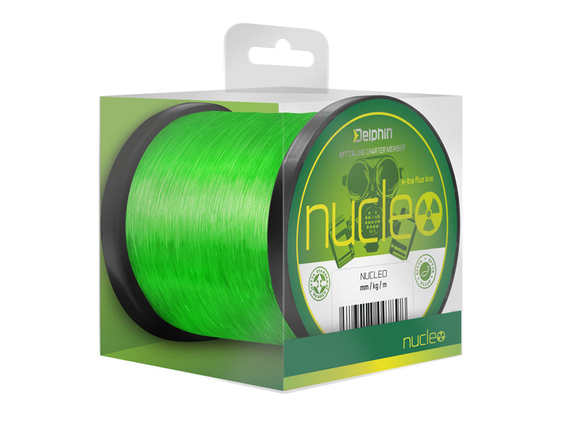 Fir de pescuit pentru crap NUCLEO / verde fluo 0,30mm 7,7kg 1200m