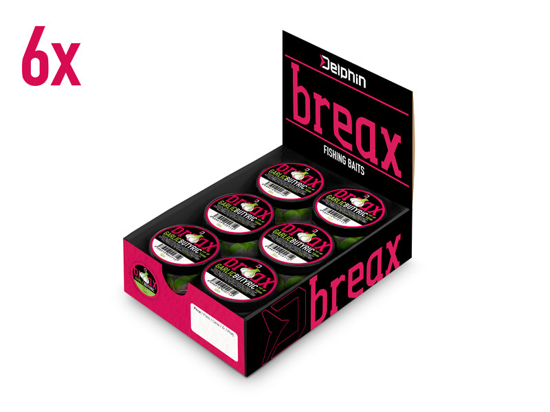 Momeală de cârlig Delphin BreaX POP 16mm/50g Usturoi-Butyric