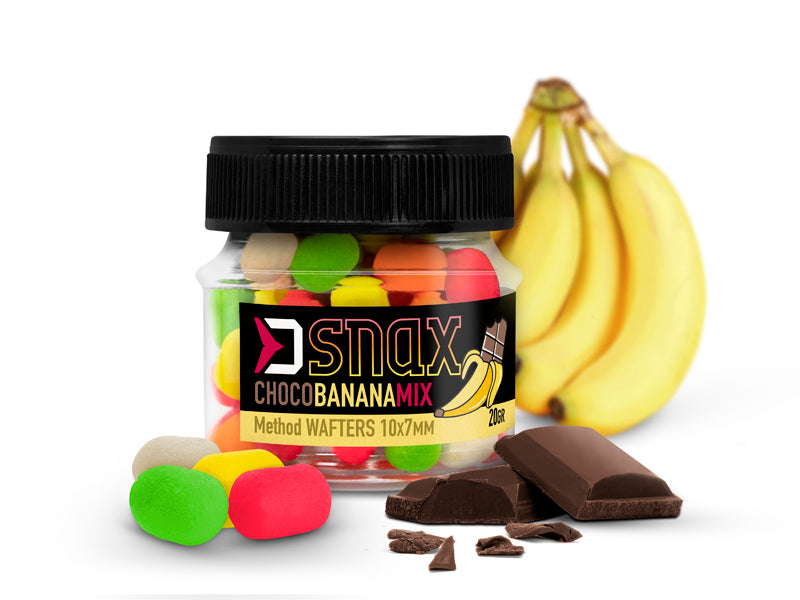 Momeală de cârlig MIX D SNAX WAFT 10x7mm/20g Ciocolată-Banană