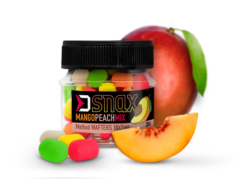 Momeală de cârlig MIX D SNAX WAFT 10x7mm/20g Mango-Piersică