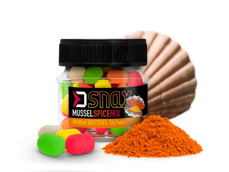Momeală de cârlig MIX D SNAX WAFT 10x7mm/20g Scoică-Condimente