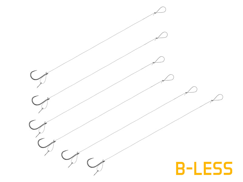 Montură Delphin FLR D-rig / 6buc 8cm / 0,22mm / B-LESS #6 / Sting 7mm