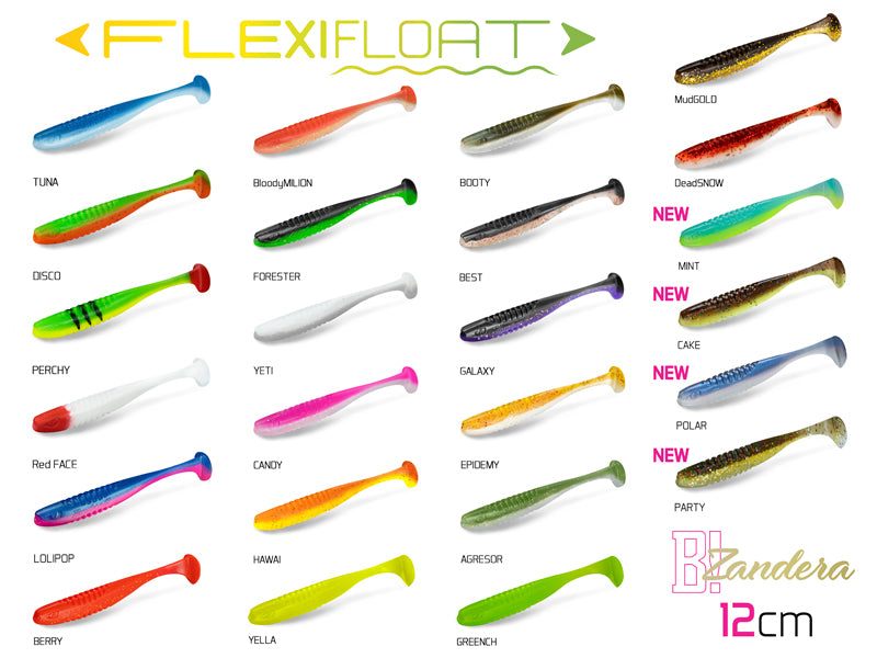 DuoPACK BOX Delphin ZANDERA FlexiFLOAT UVs / 6x 5buc 12cm/YETI