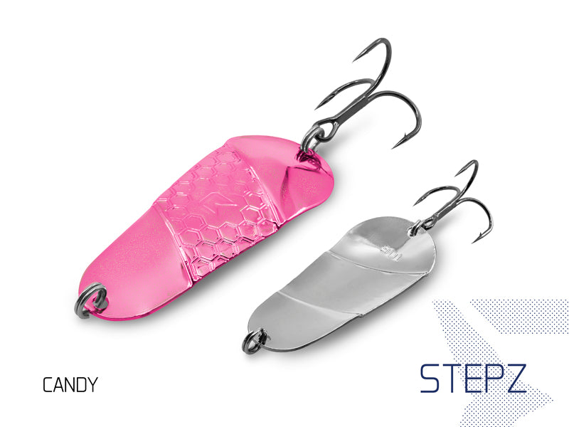 Lingură Delphin STEPZ StripSCALE 10g RedEND Hook #2