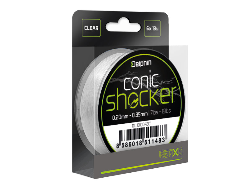 Fir conic pentru înaintaș Delphin Conic SHOCKER REAXE / 6x13m 0.20mm-0.35mm