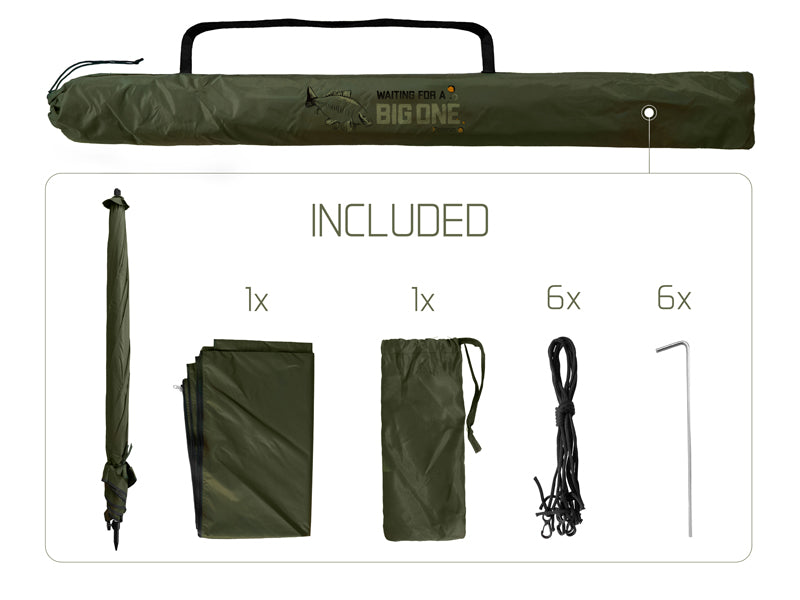 Dáždnik s bočnicou Delphin BigONE CARP 250cm