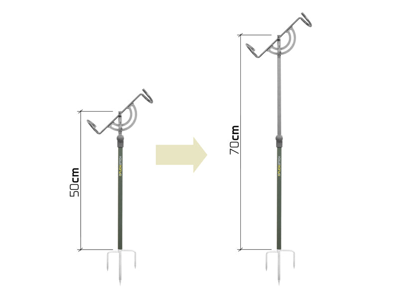 Suport telescopic pentru lansetă Delphin FlexiSTICK