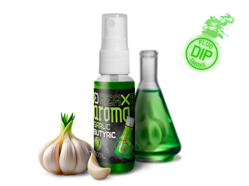 Dip spray Delphin AromaX/30 ml Usturoi-Butyric/fluo verde