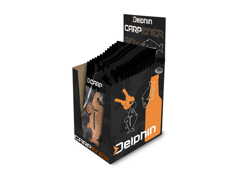 Breloc cu deschizător de sticle Delphin CARPENER bronz bronz