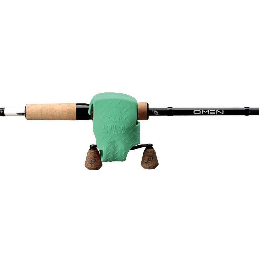 13 FISHING SKULL CAP TX GREEN - protectie mulinete casting