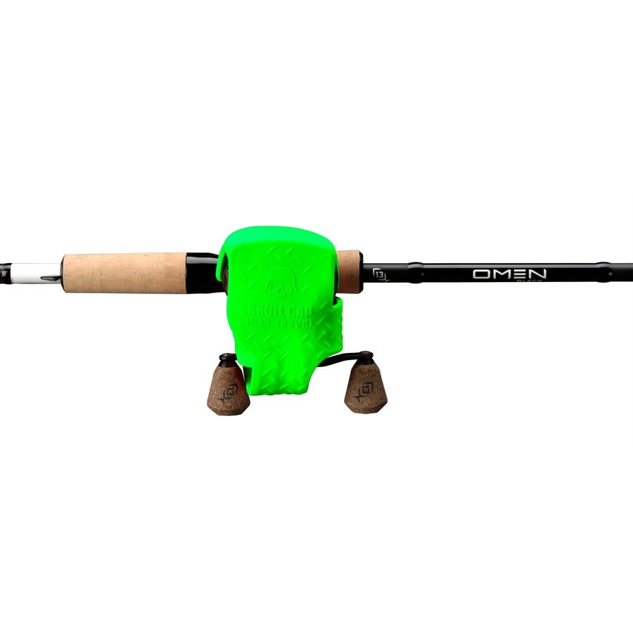 13 FISHING SKULL CAP TX LIME - protectie mulinete casting
