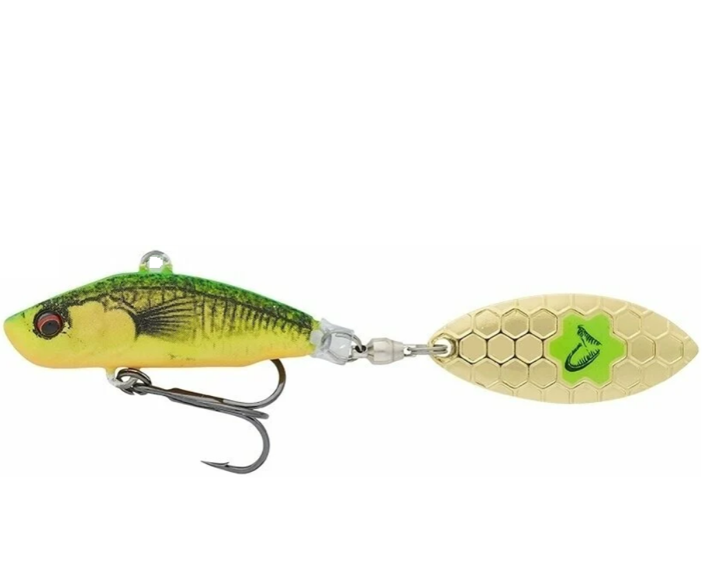 SPINNER 3D STICKLEBAIT TAILSPIN 8CM/18G SINKING FIRETIGER