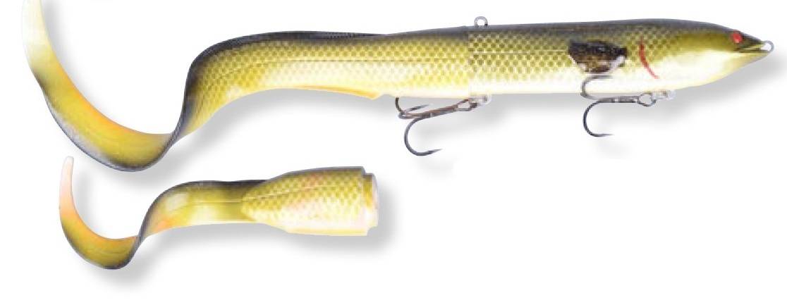 XX NALUCA SAVAGE HARD EEL 17CM/40G/1+2BUC SS01