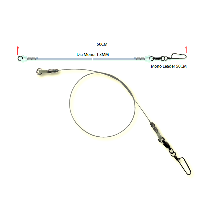 STRUNA MADCAT MONO 50CM/36KG