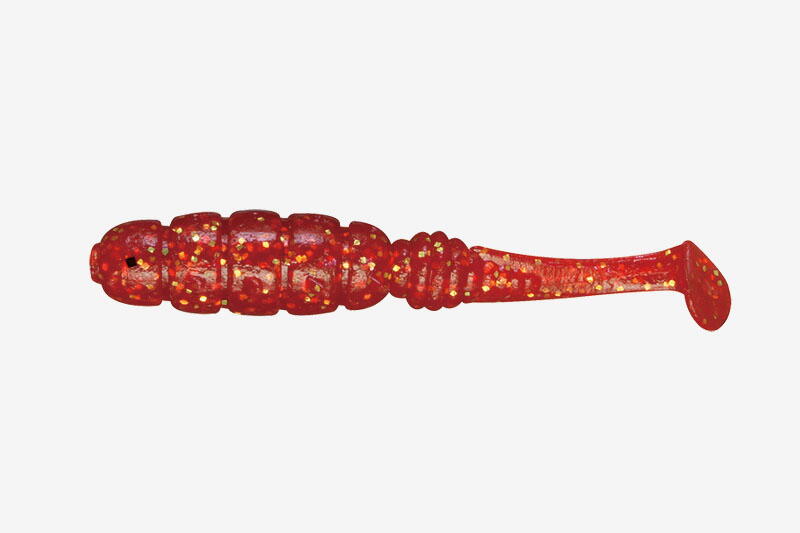 VIERME GOODMEAL SHAD 2INCH RED GOLD FLAKE 7BUC/PL
