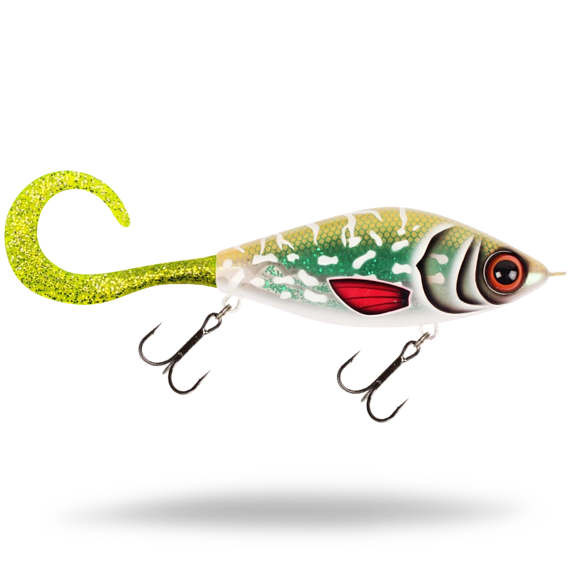 Strike Pro Guppie Jr Shallow - Glitter Pike – Green / Golden Glitter