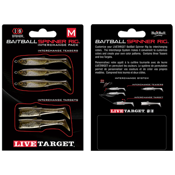 REZERVA MINNOW RIG SPINNERBAIT LARGE GREEN PUMPKIN/SILVER