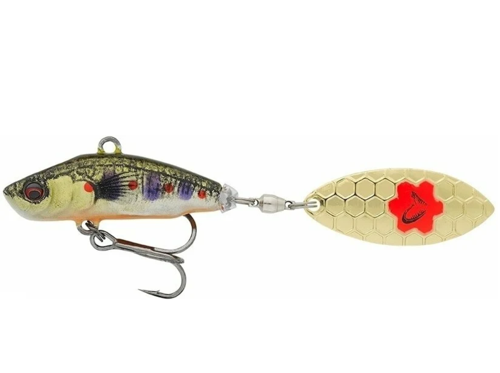 SPINNER 3D STICKLEBAIT TAILSPIN 7,3CM/9G SINKING BROWN TROUT SMOLT