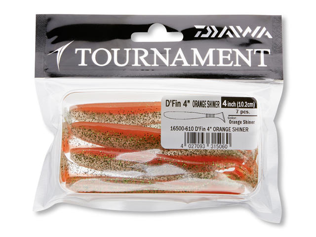 D.FIN 12CM/ORANGE SHINER/5BUC/PL