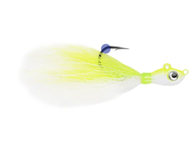 JIG BIG EYE BUCKTAIL WHITE CHARTRE 14G