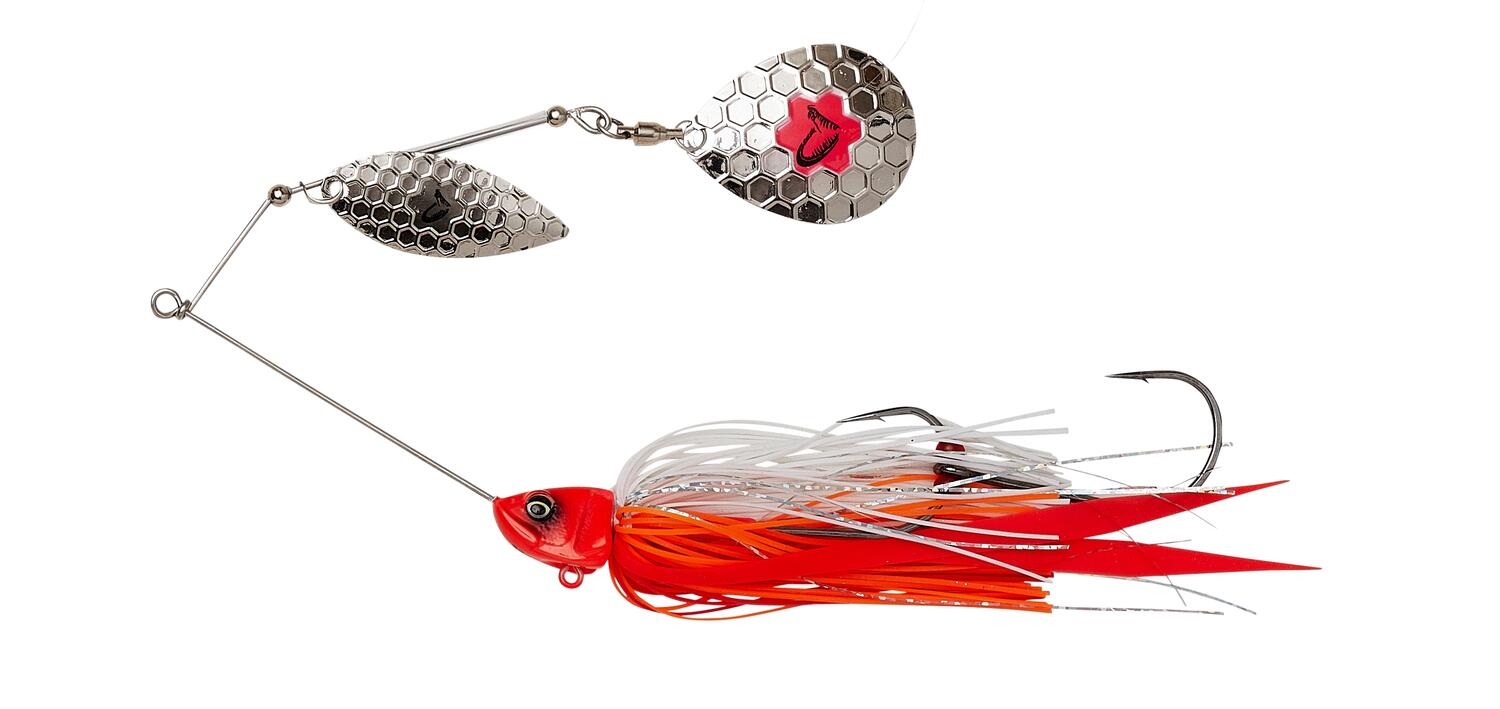 SPINNERBAIT DA BUSH 16CM/32G SINKING RED HEAD SILVER