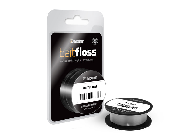 Delphin HOOK Line Bait Floss alb 20lbs 20m