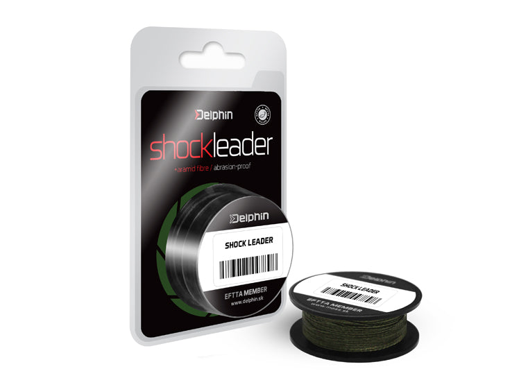 Delphin Shock Leader verde 0,24mm 35lbs 20m