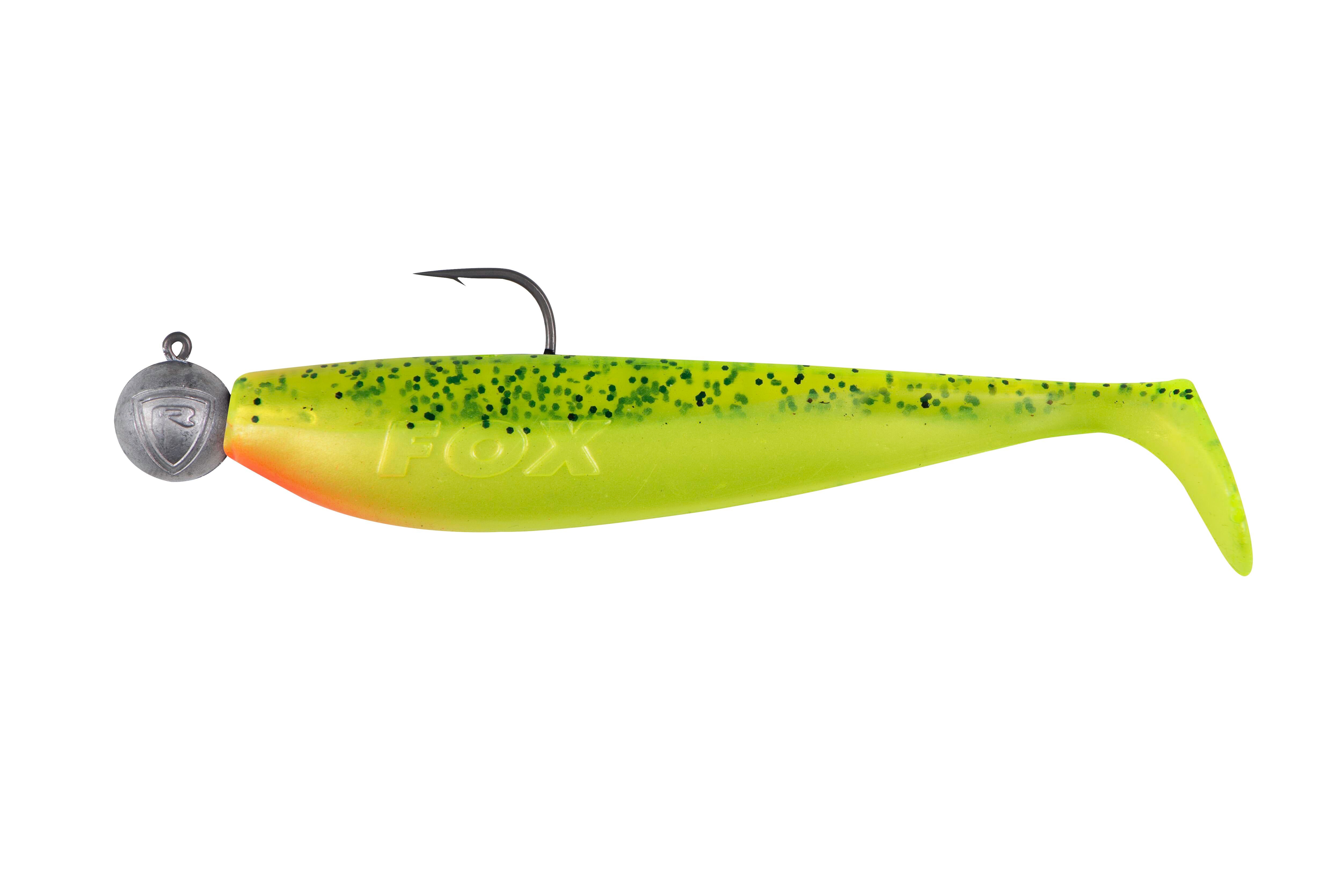 Bulk Loaded Zander Pro Shad 7.5cm 1/0 5g UV Lemon Tiger