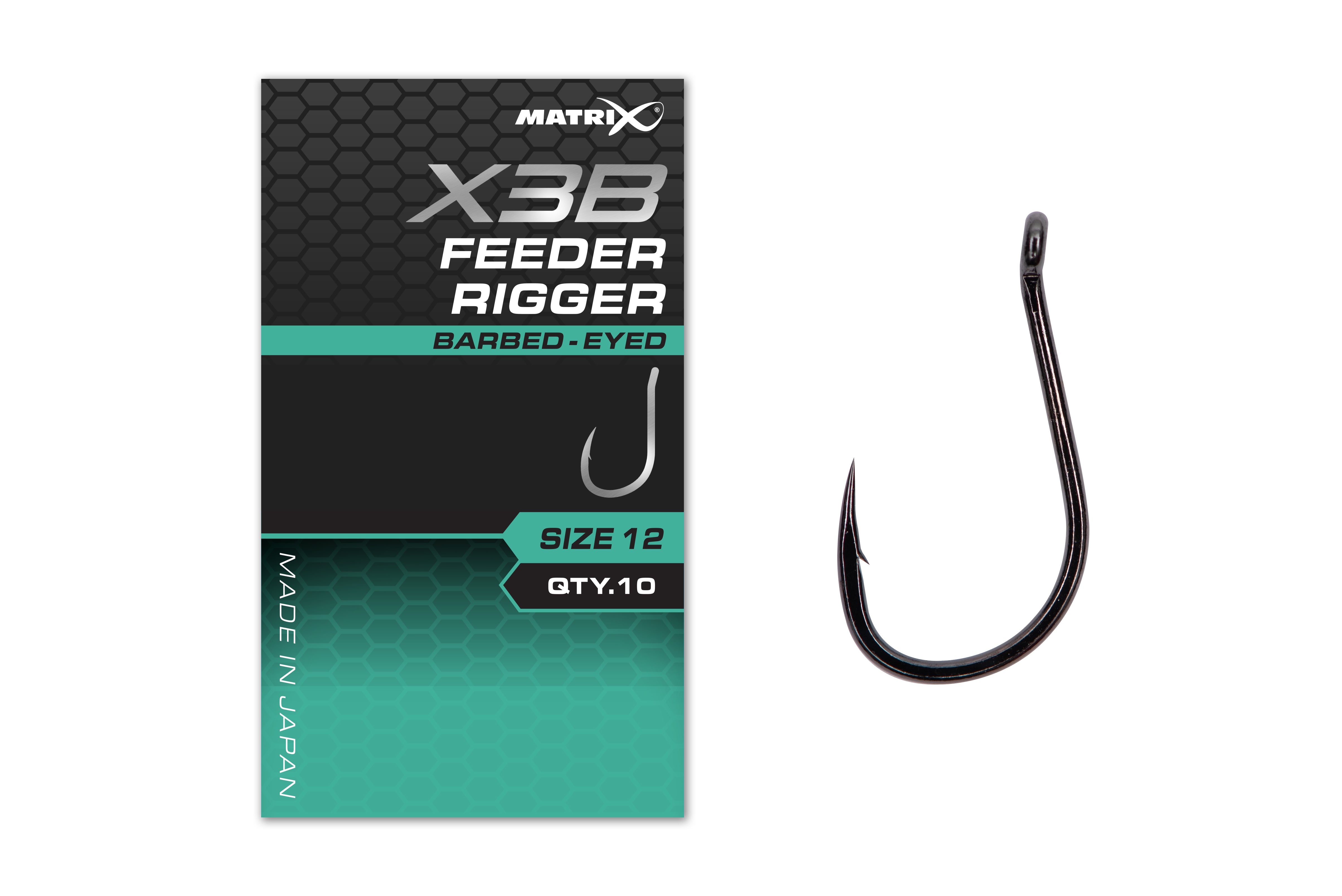 X3B Feeder Rigger Size 10 Barbed Eyed